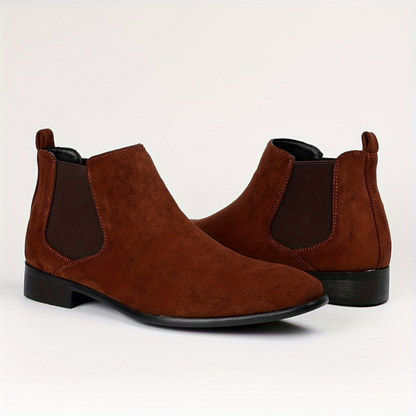 VogeLuxe | Men’s Suede Look Formal Chelsea Boots