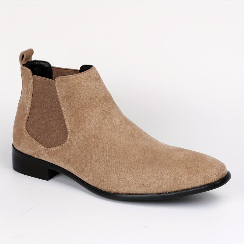 VogeLuxe | Men’s Suede Look Formal Chelsea Boots