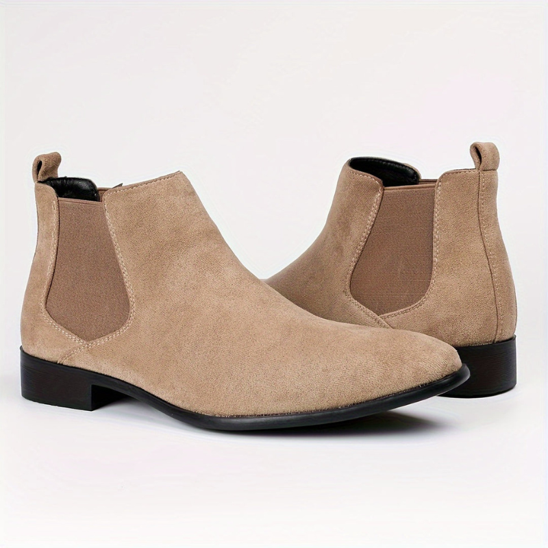 VogeLuxe | Men’s Suede Look Formal Chelsea Boots
