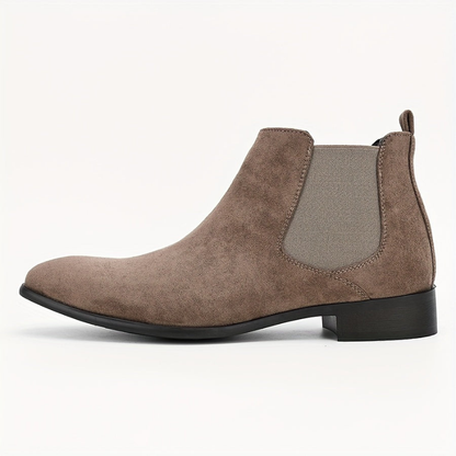 VogeLuxe | Men’s Suede Look Formal Chelsea Boots