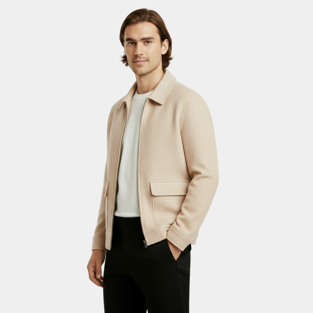 Slim Fit Men's Wool Coat - Classic Warm Winter Jacket