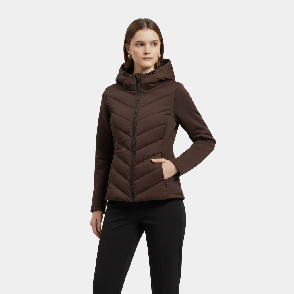 Slim Fit Women's Padded Hoodie Jacket