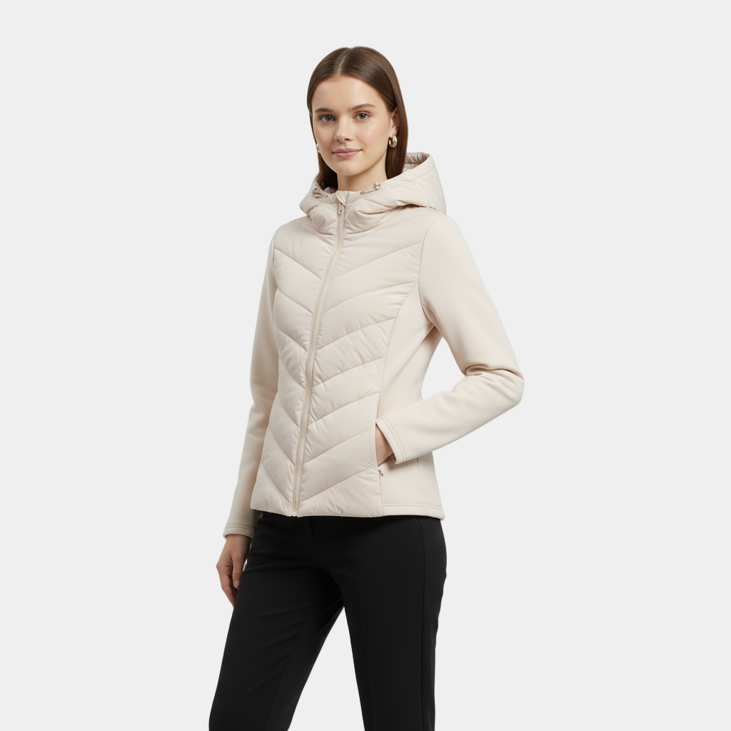 Slim Fit Women's Padded Hoodie Jacket