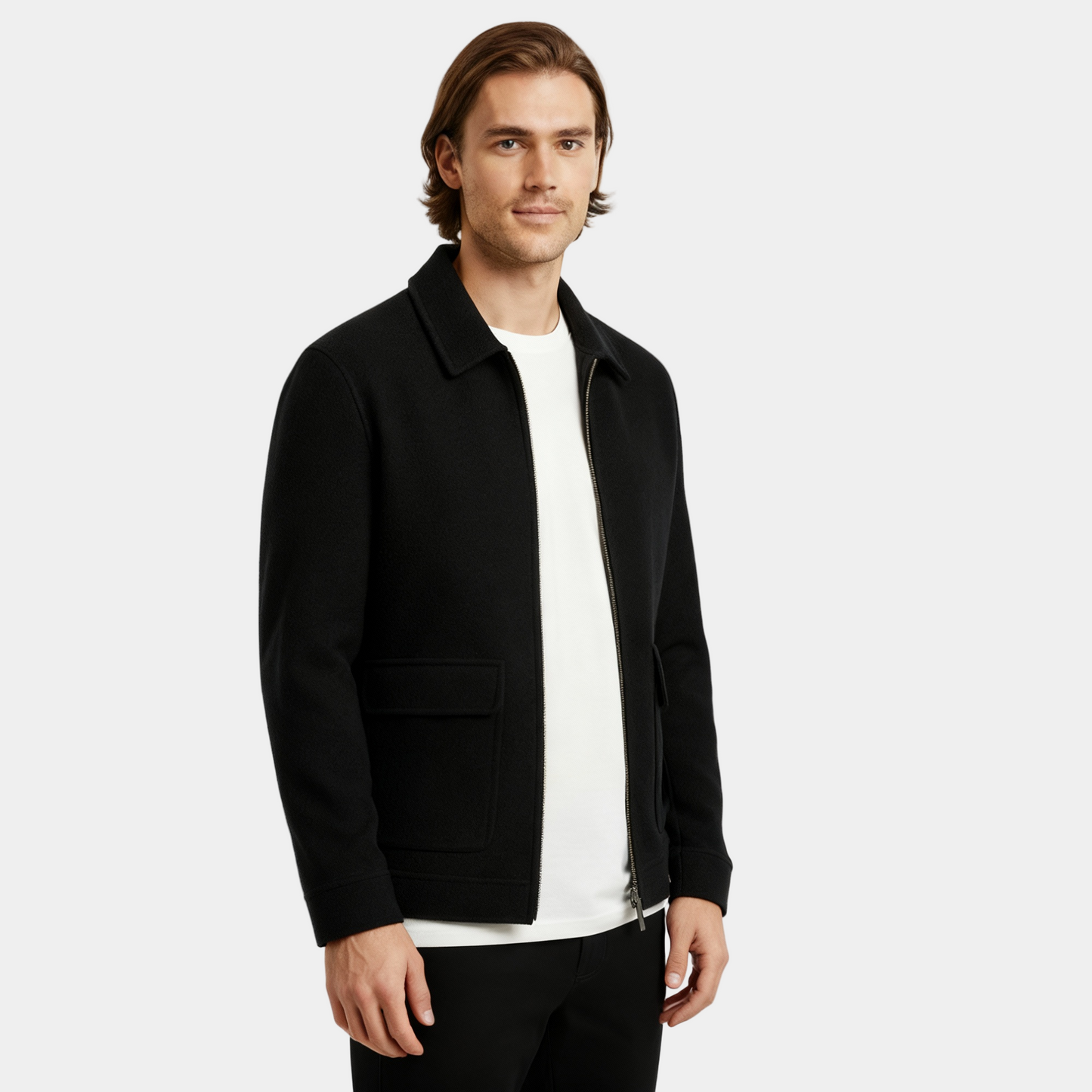 Slim Fit Men's Wool Coat - Classic Warm Winter Jacket - VogeLuxe