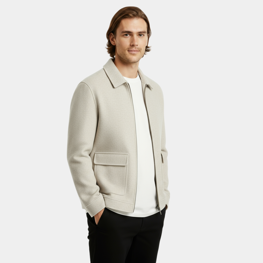 Slim Fit Men's Wool Coat - Classic Warm Winter Jacket