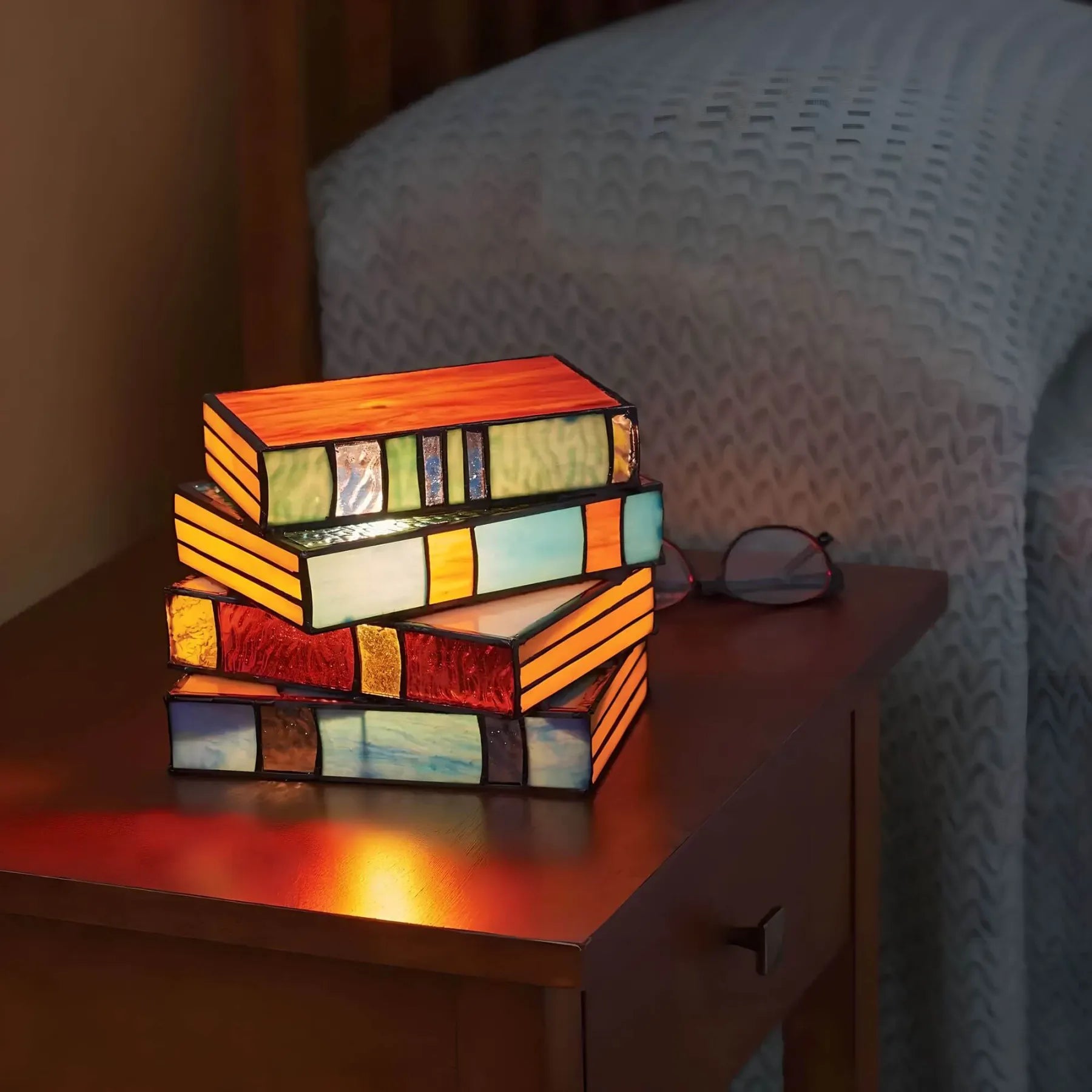 Colorful Glass Table Lamp | Unique Handmade Lighting - VogeLuxe