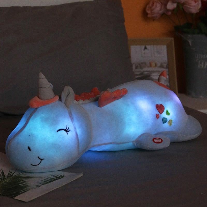Colorful Unicorn Night Light Plush