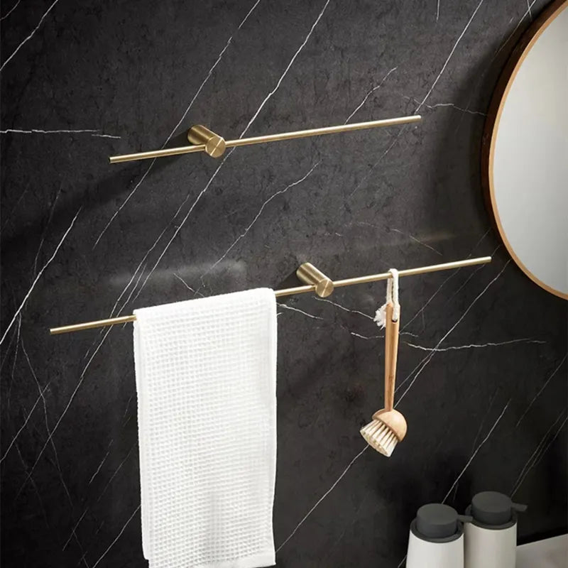 Stylish Bathroom Towel Bar, Chrome Finish - VogeLuxe