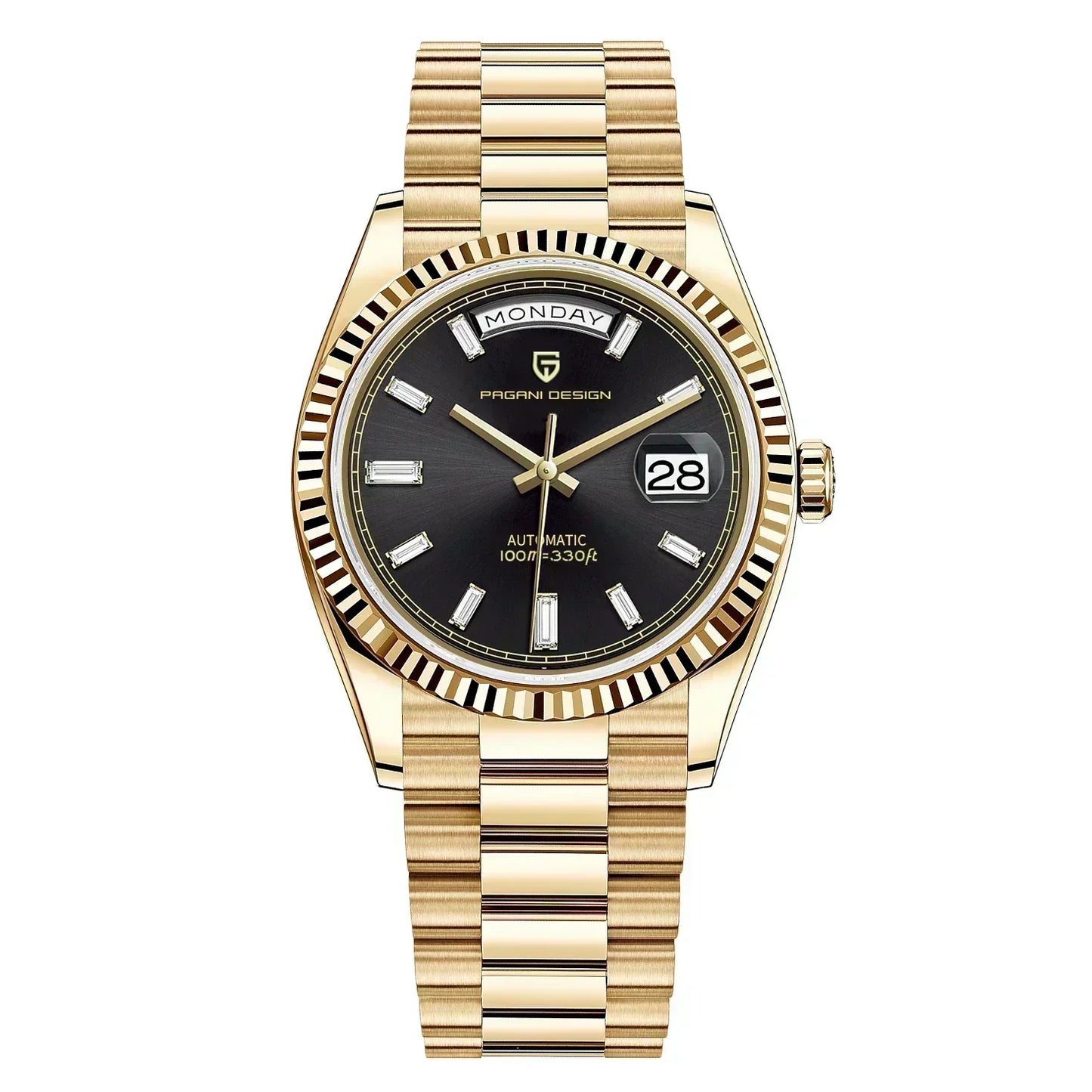Luxury Automatic Men's Stainless Steel Date Watch