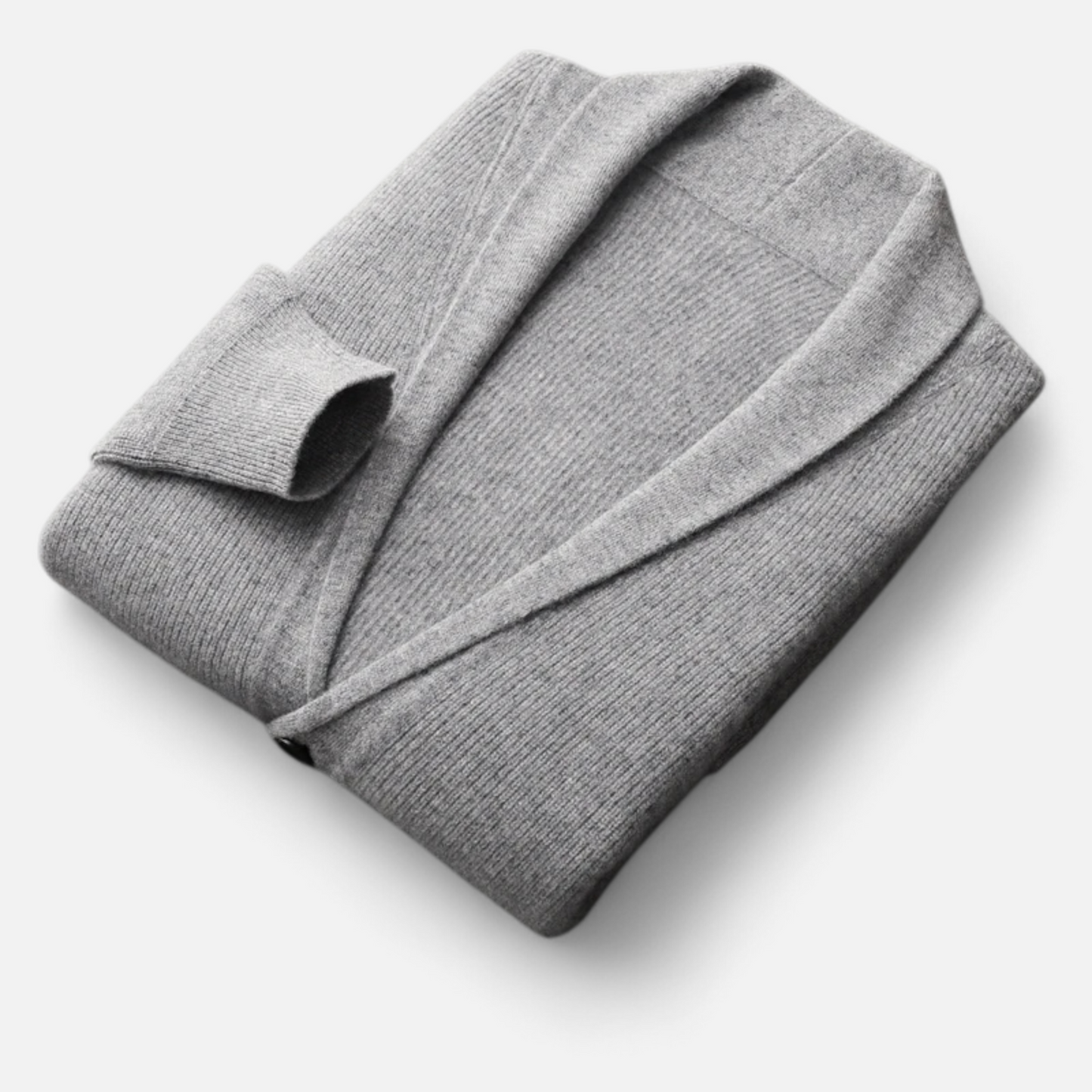 Warm Men's Crew Neck Wool Cardigan Sweater