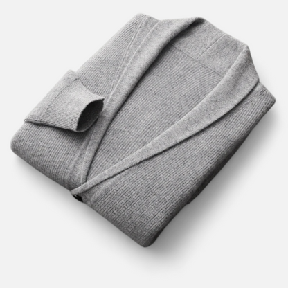 Warm Men's Crew Neck Wool Cardigan Sweater