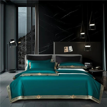 Luxurious Embroidered Bedding Set - 1000 TC Egyptian Cotton