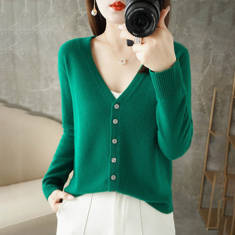 Cozy Women's Open Front Long Sleeve Cardigan Sweater