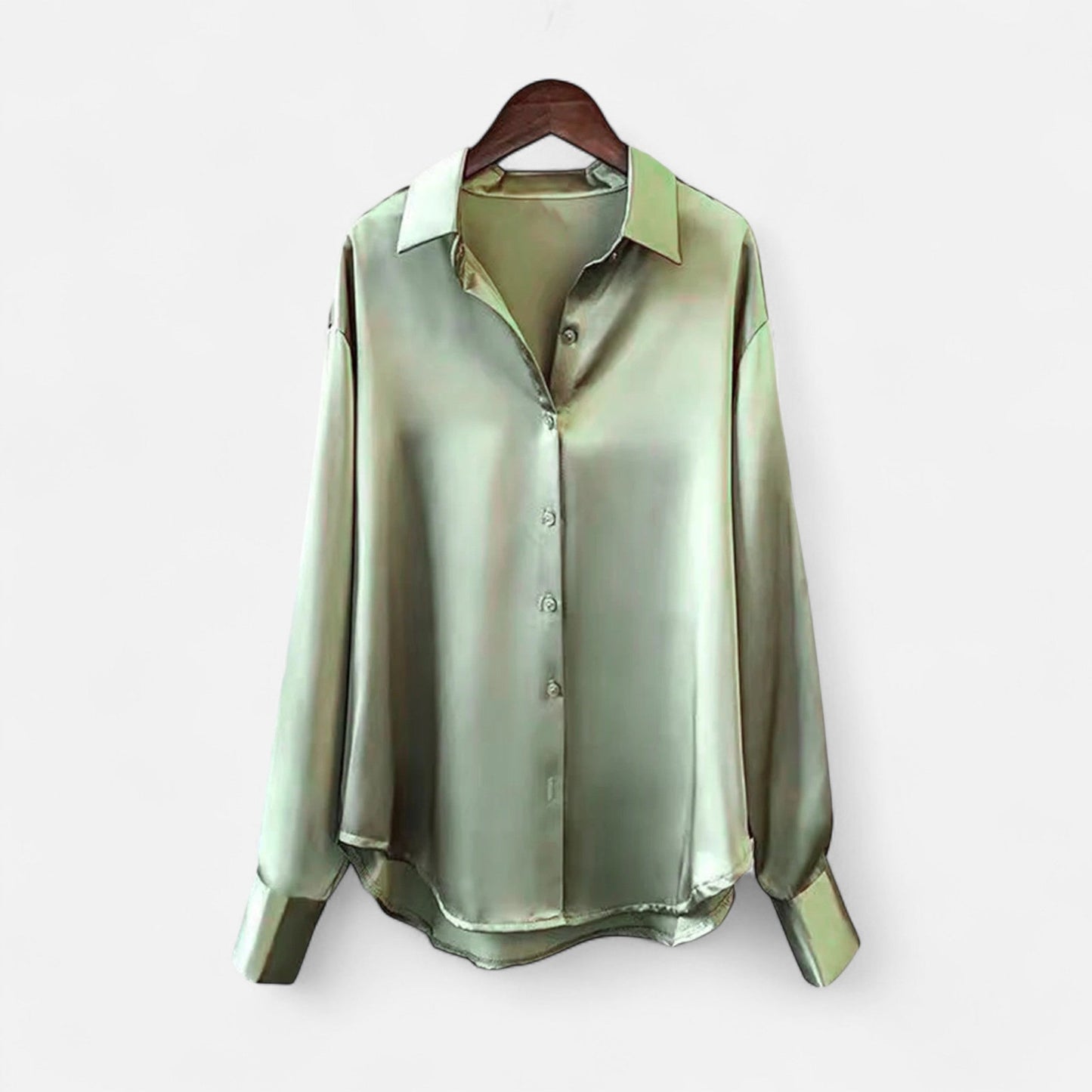 Elegant Women's Soft Satin Blouse