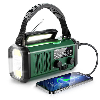 Portable Solar Crank NOAA Emergency Radio Power Bank