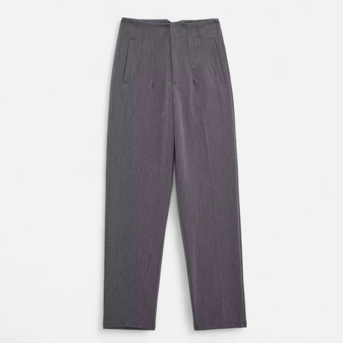 Elegant High Waist Slim Fit Women's Trousers