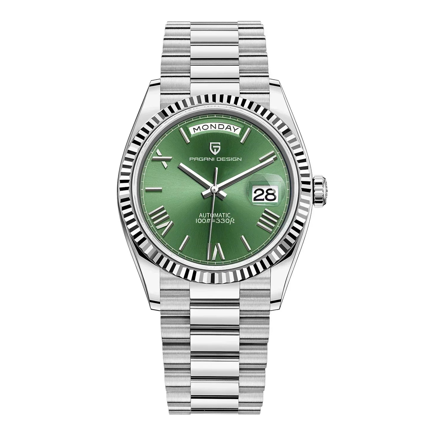 Luxury Automatic Men's Stainless Steel Date Watch