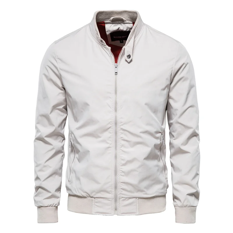 Slim Fit Men's Classic Stand Collar Jacket