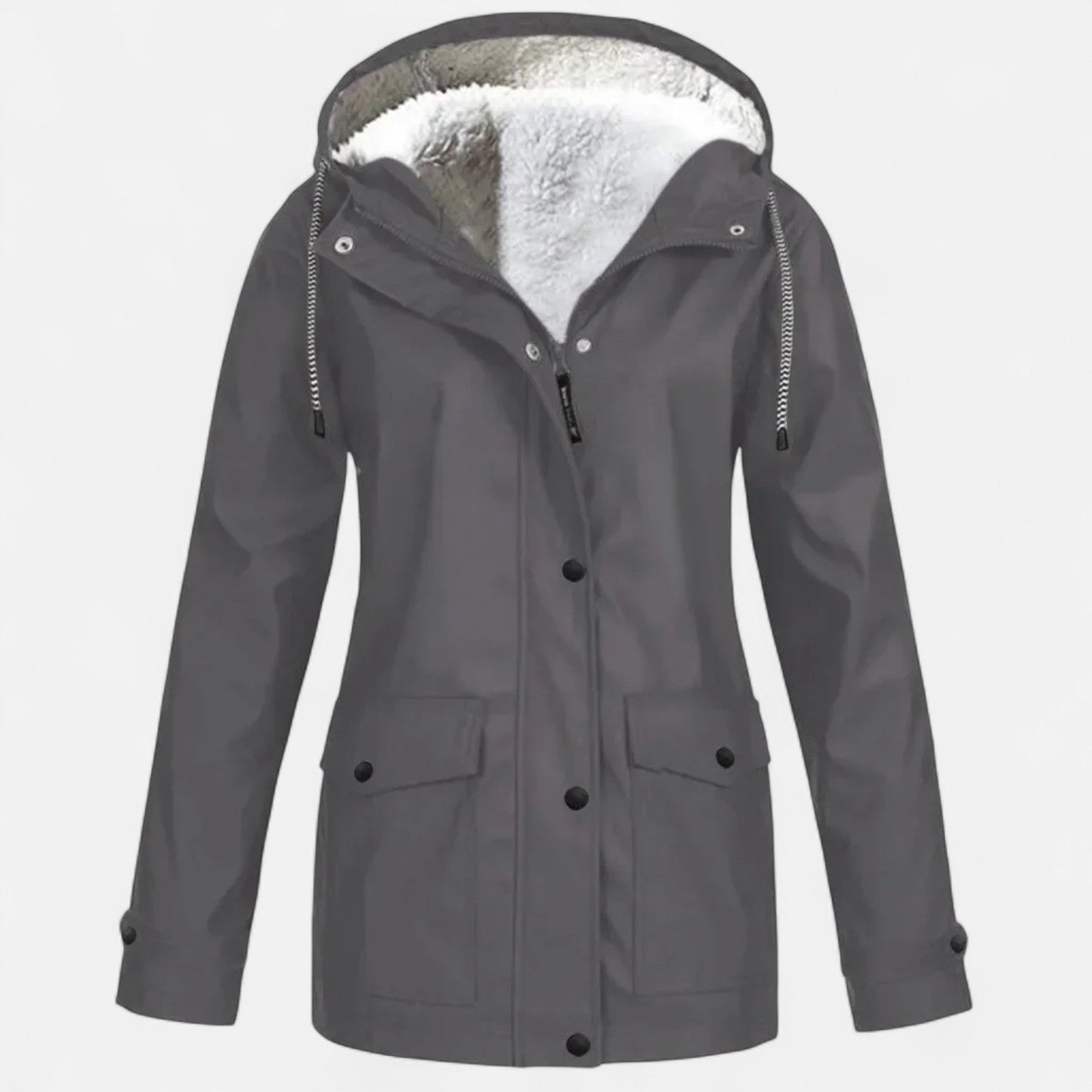 Warm Women's Velvet Waterproof Ski Jacket