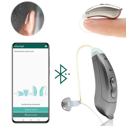 Discreet Behind Ear Hearing Aids With Smartphone App - VogeLuxe