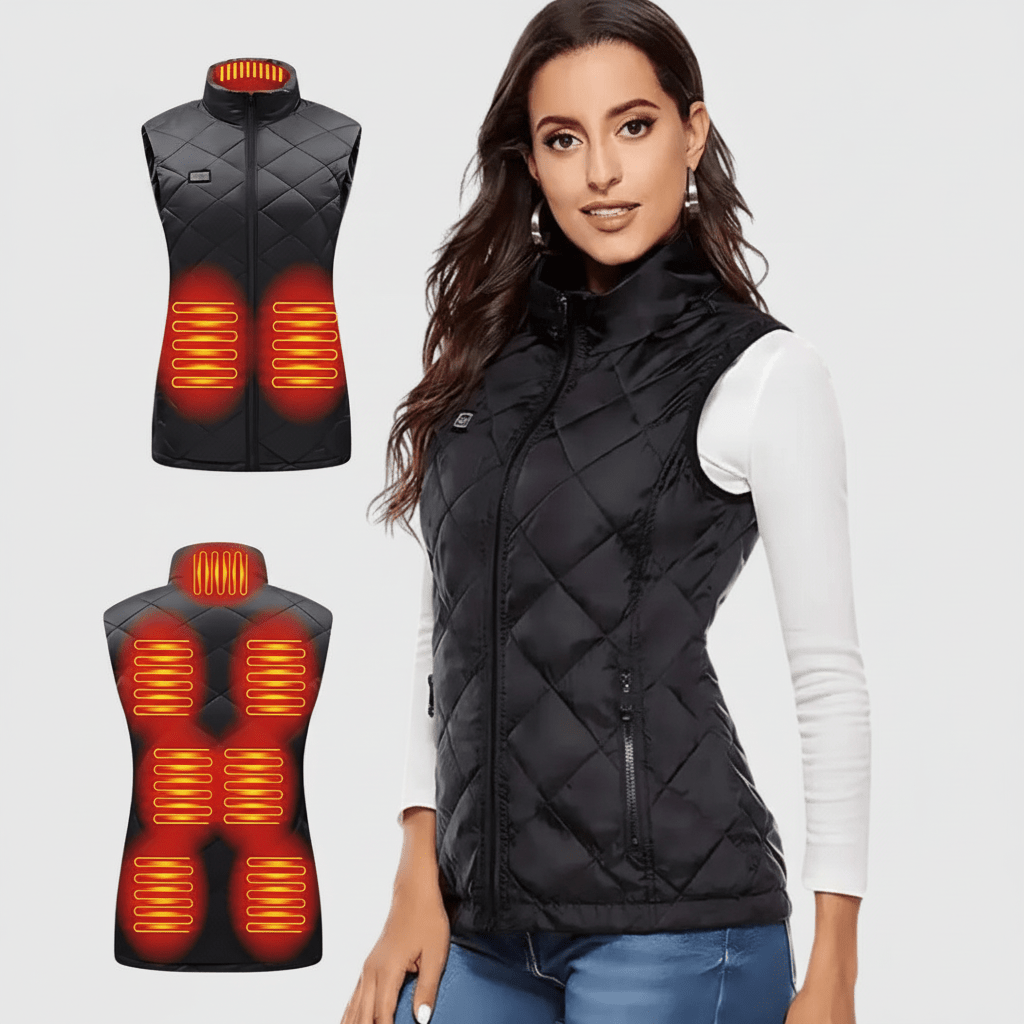 Warm Electric Vest for Women Waterproof Insulated Jacket - VogeLuxe