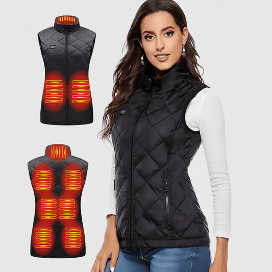 Warm Electric Vest for Women Waterproof Insulated Jacket - VogeLuxe