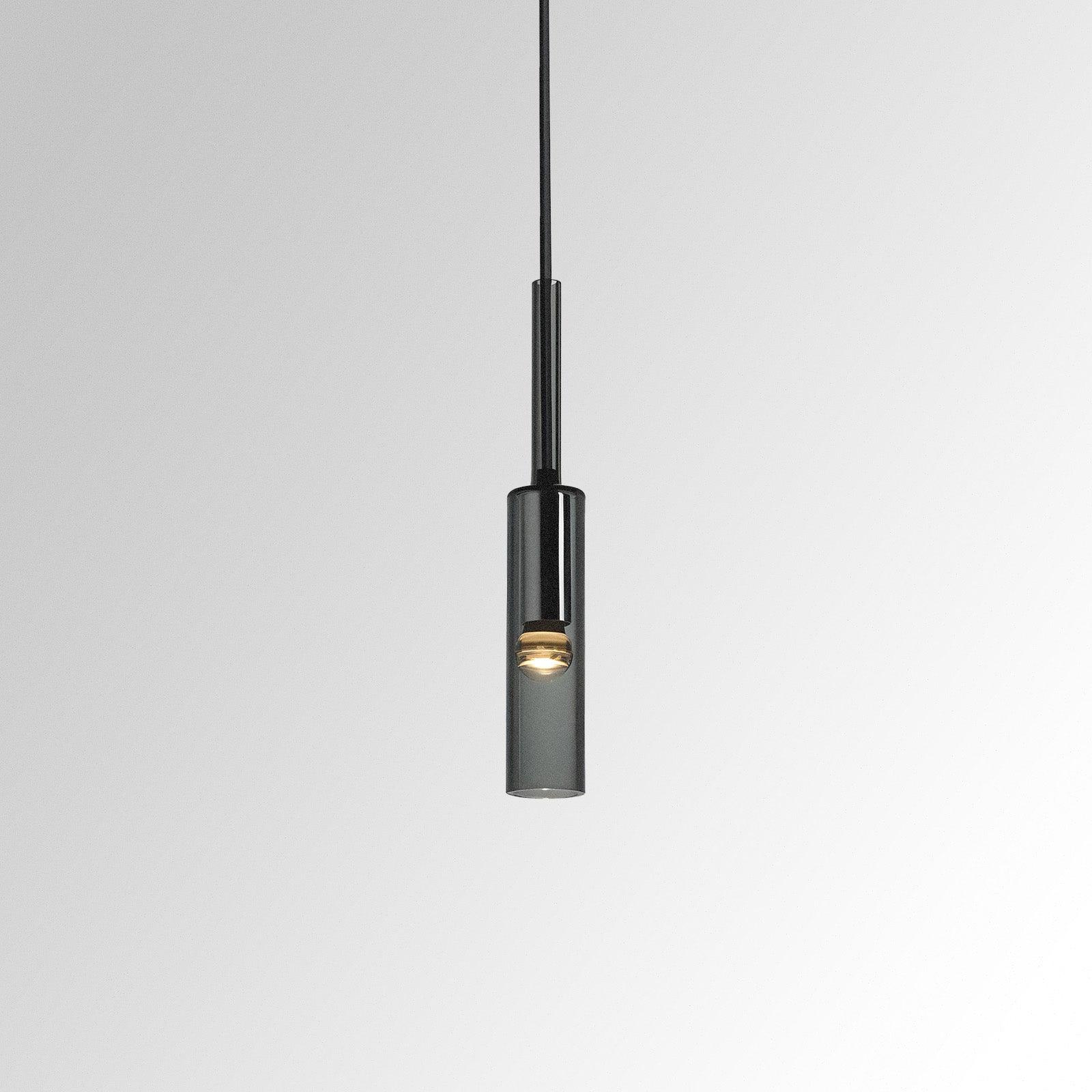 Smoky Glass Hanging Light Fixture - VogeLuxe