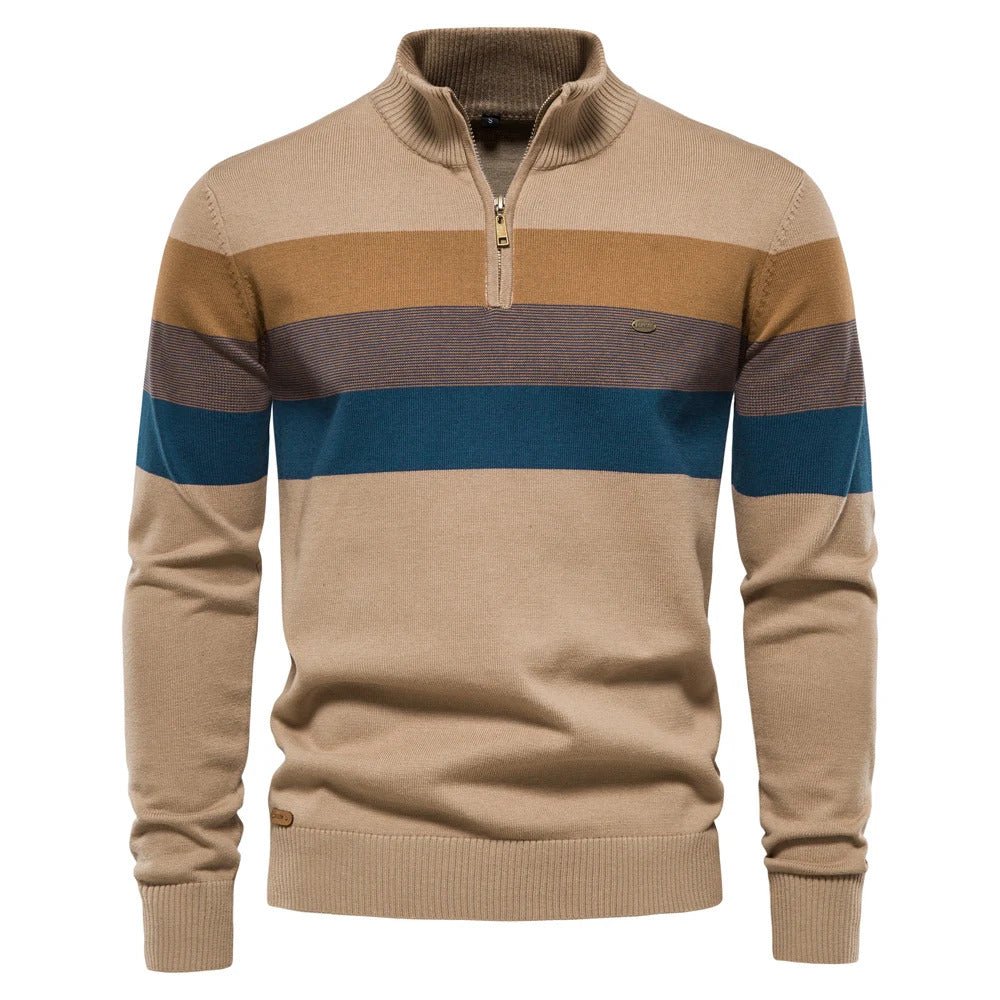 Classic Men's Striped Pullover Sweater