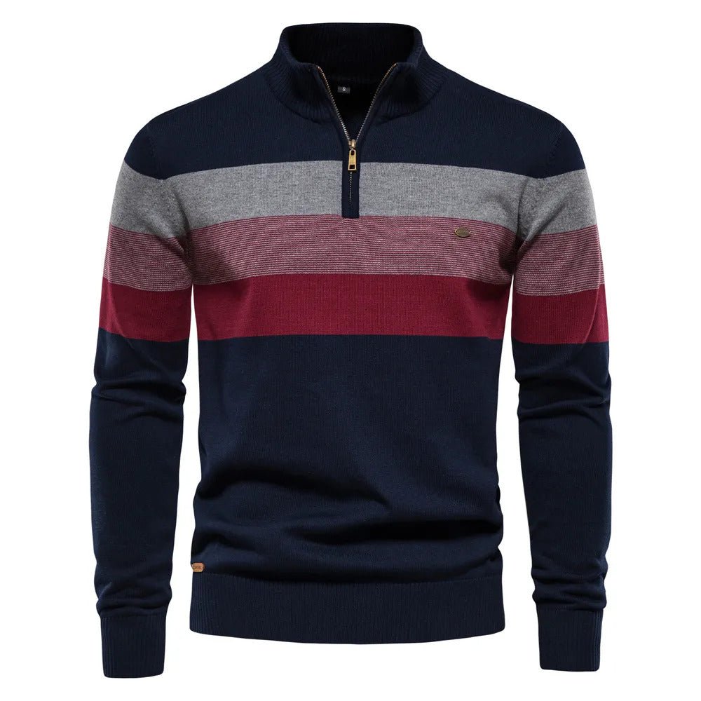 Classic Men's Striped Pullover Sweater
