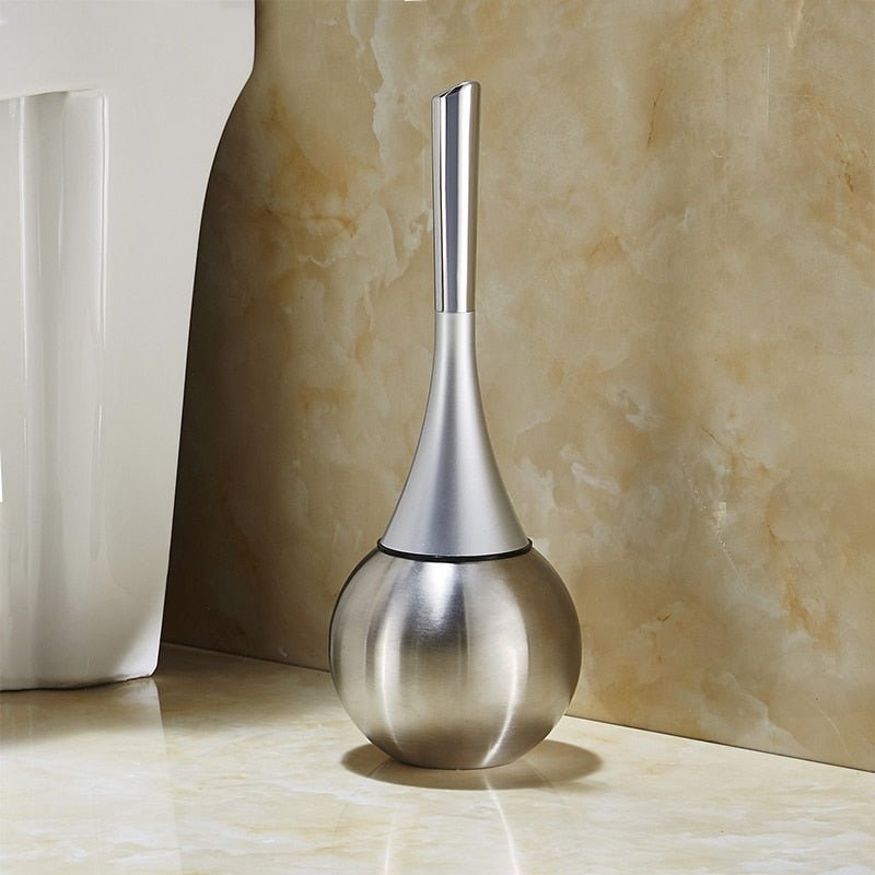 Compact Bathroom Toilet Brush Holder Set