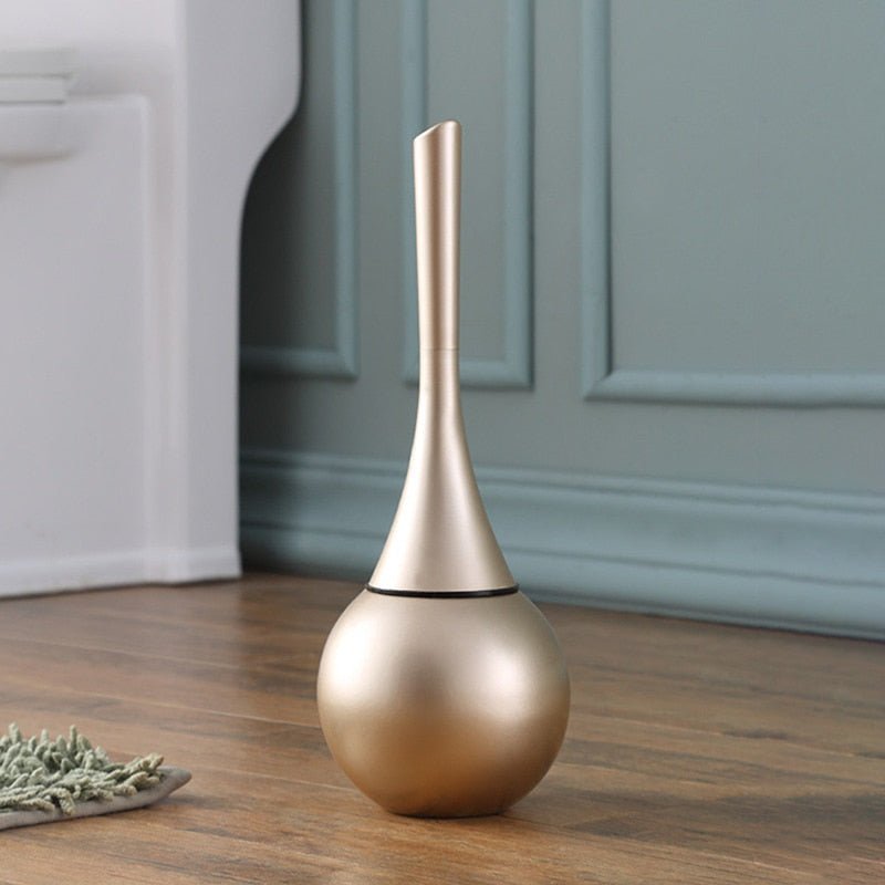 Compact Bathroom Toilet Brush Holder Set