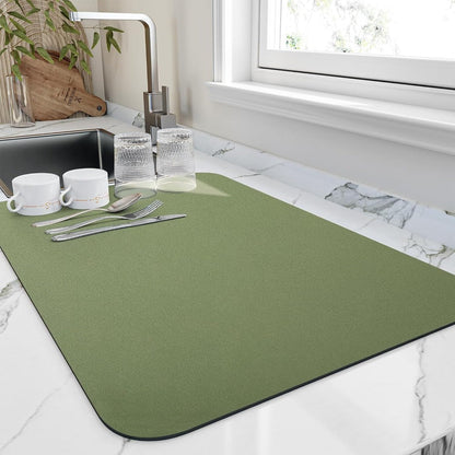 Fast Drying Dish Mat | Absorbent Kitchen Counter Mat