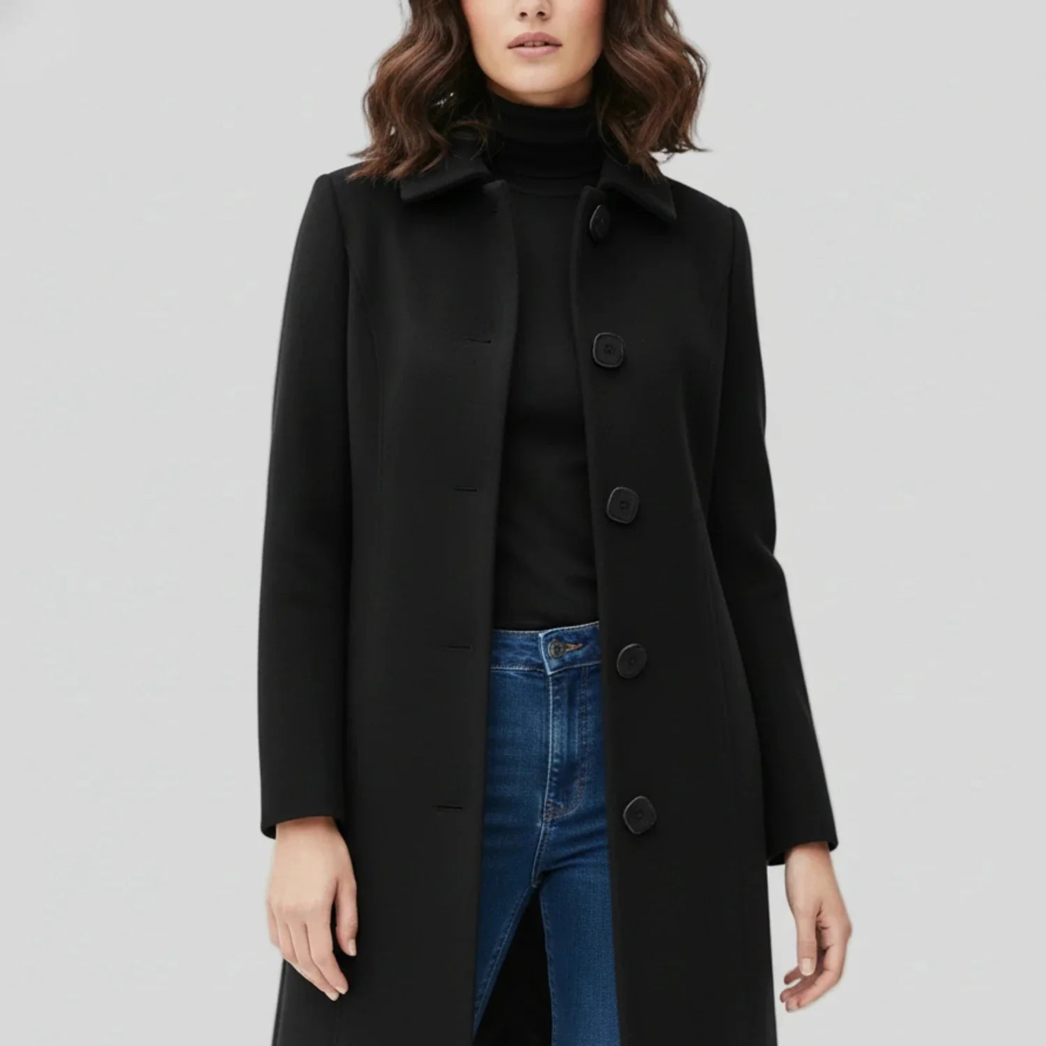 Ladies Classic Water Resistant Trench Coat Jacket - VogeLuxe