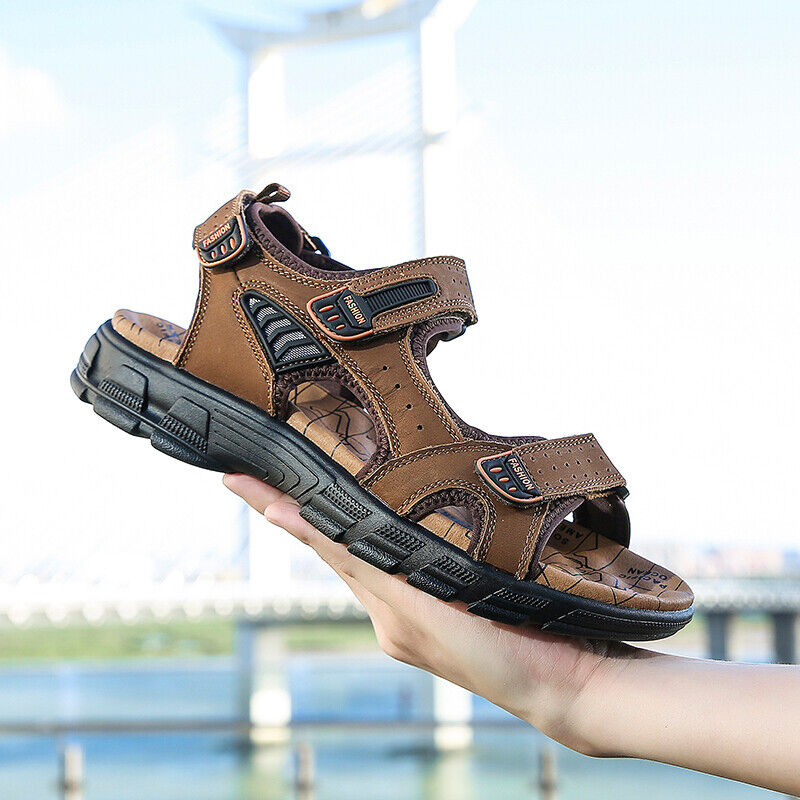 VogeLuxe | Men’s Open Toe Adjustable Strap Outdoor Sandal