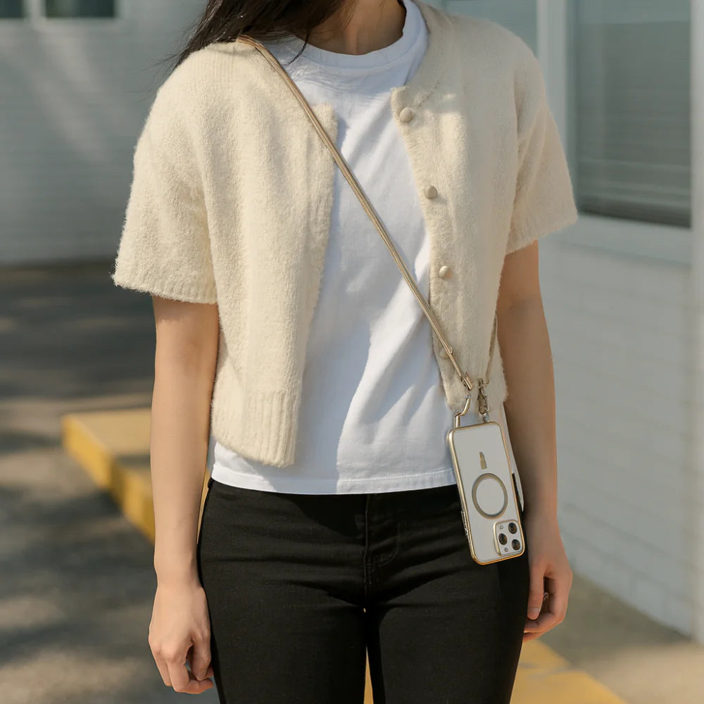 Phone Case with Crossbody Strap and Lanyard - VogeLuxe