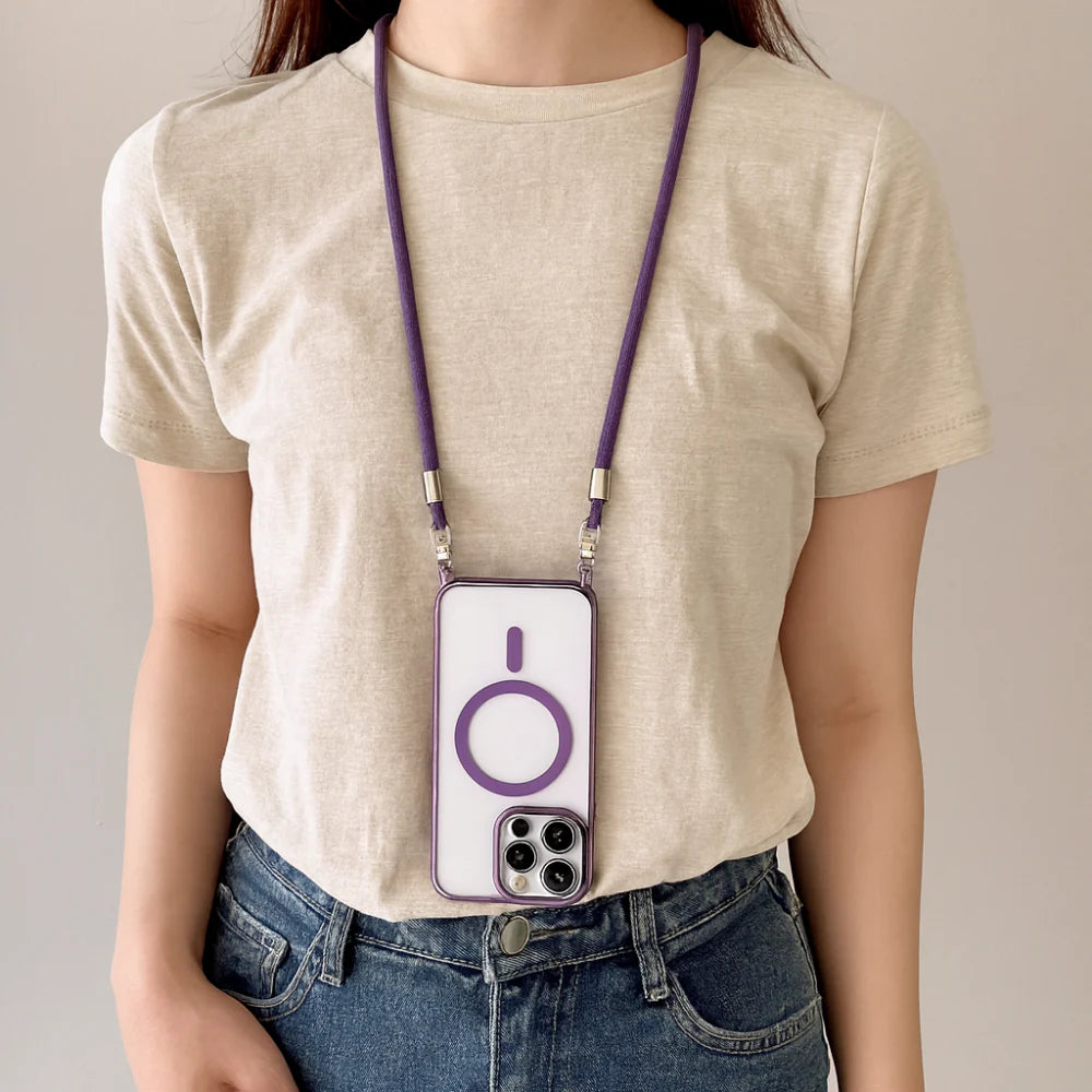 Phone Case with Crossbody Strap and Lanyard