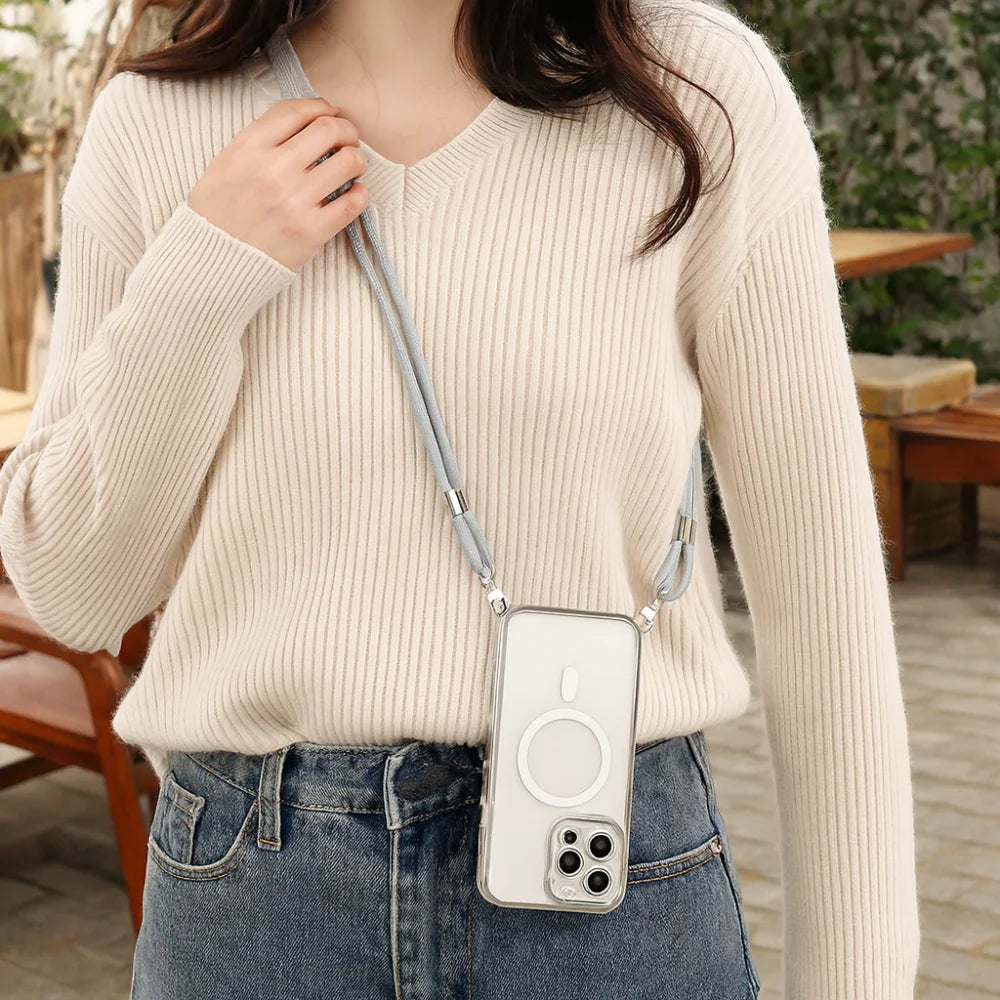 Phone Case with Crossbody Strap and Lanyard