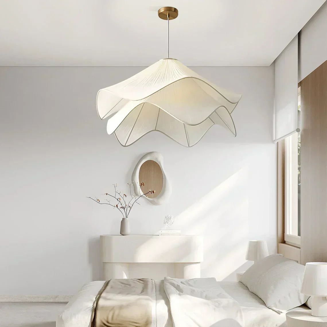 Elegant Floral Hanging Lamp Shade - VogeLuxe
