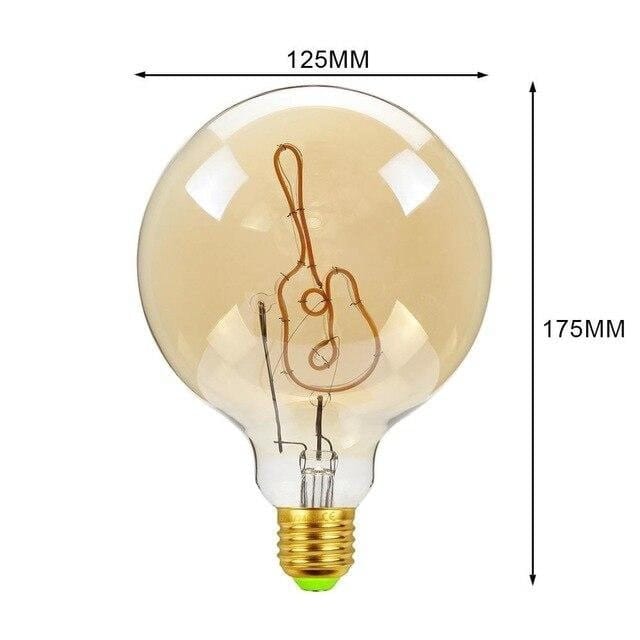 Big Vintage LED Globe Pendant Light