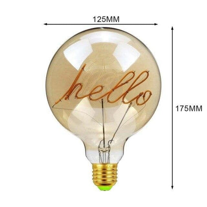 Big Vintage LED Globe Pendant Light