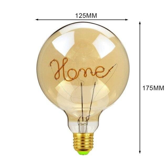 Big Vintage LED Globe Pendant Light