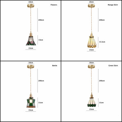 Classic Colorful Glass Pendant LED Light