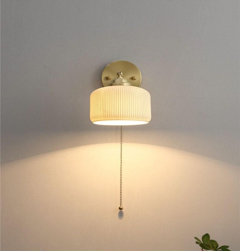 Classic Ceramic Wall Lamp with Bulb Included