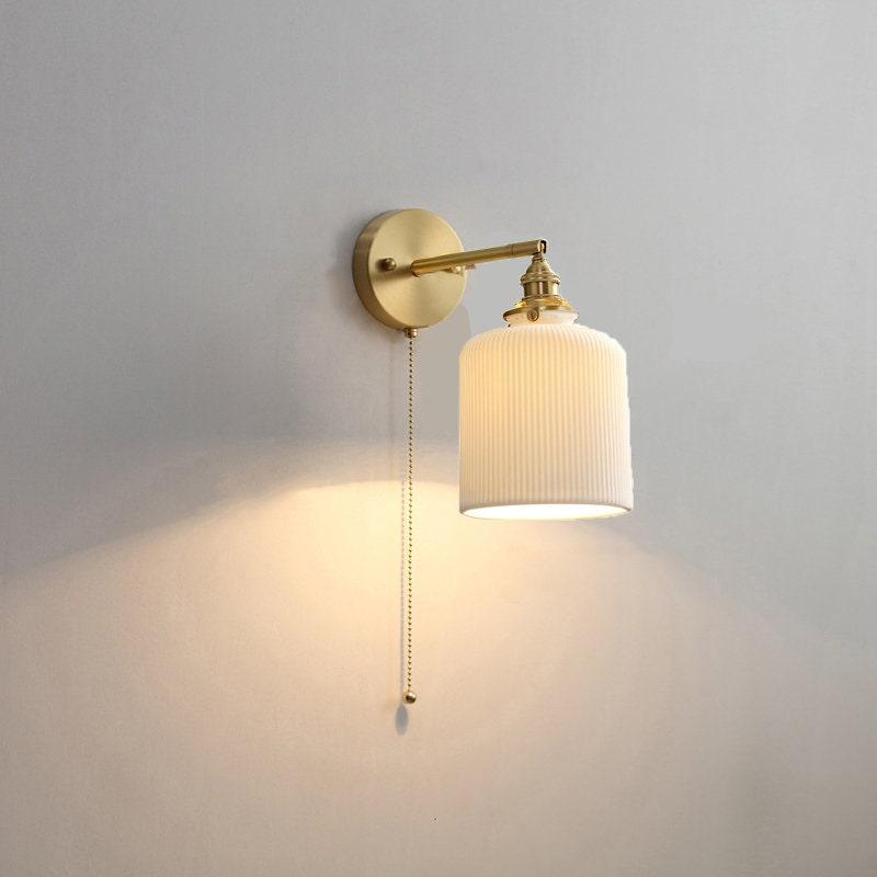 Classic Ceramic Wall Lamp with Bulb Included