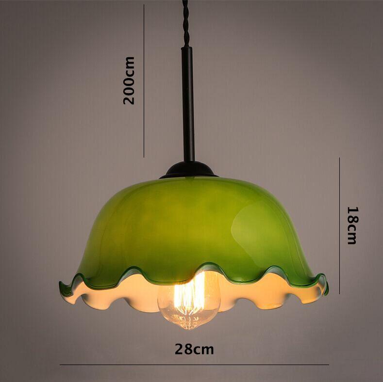 Chic Vintage Glass Pendant Light with Soft Shade
