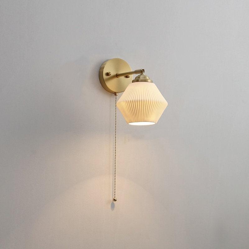 Classic Ceramic Wall Lamp with Bulb Included