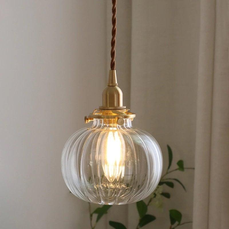 Unique Glass Pendant Lamp with LED Light