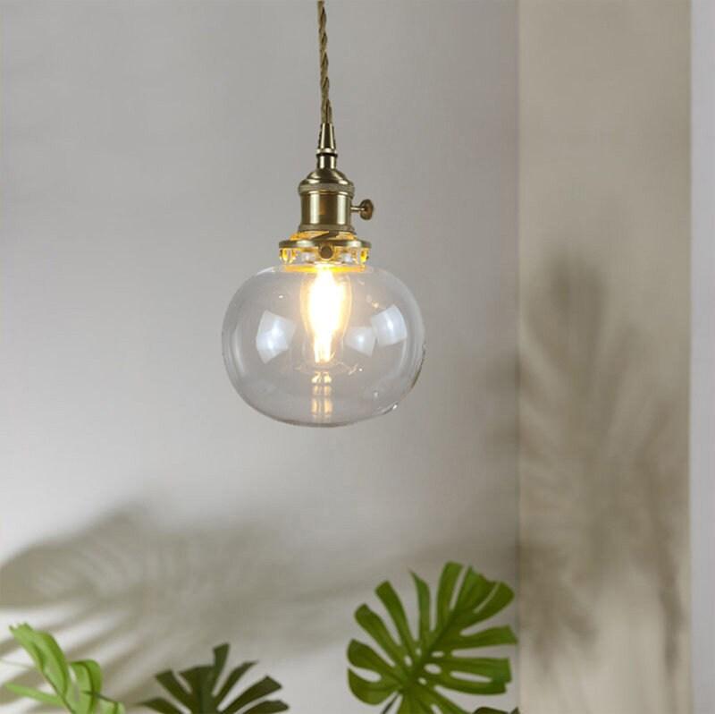 Unique Glass Pendant Lamp with LED Light