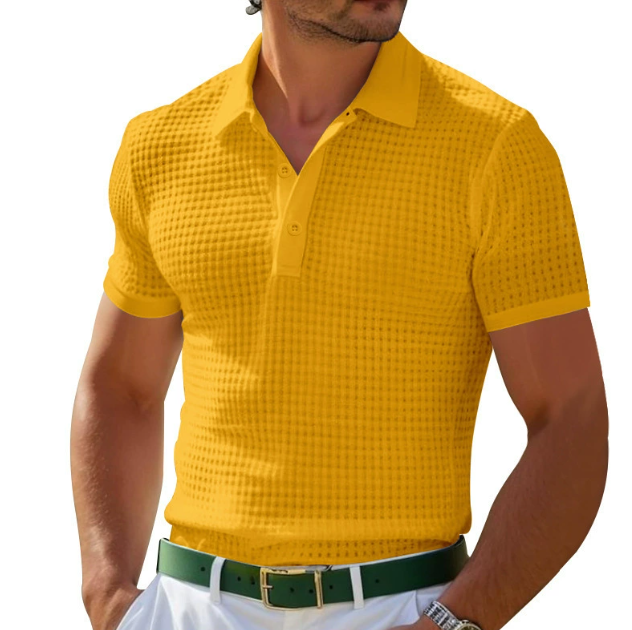 Classic Fit Soft Polo Shirt with Retro Style