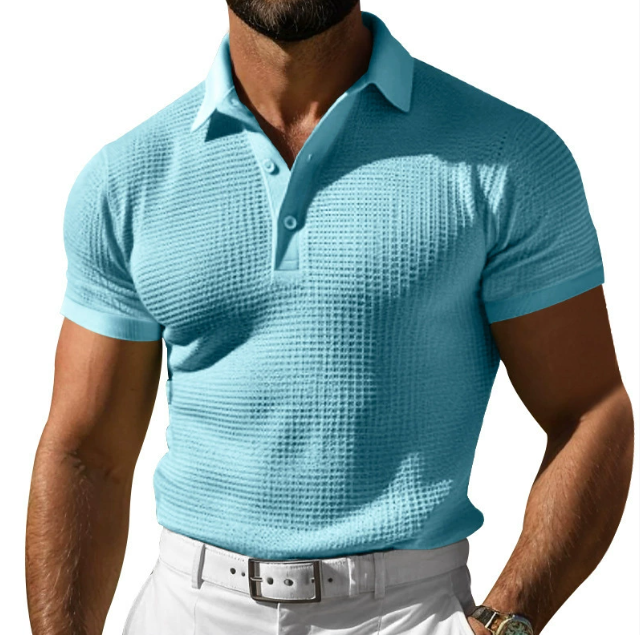Classic Fit Soft Polo Shirt with Retro Style